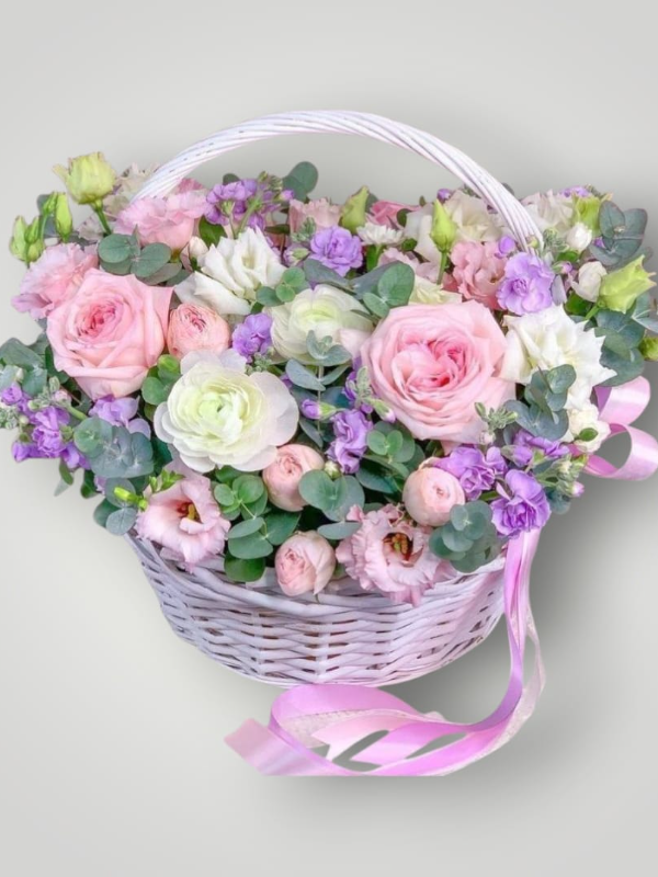  Bodrum Florist - Elegant Basket Arrangement