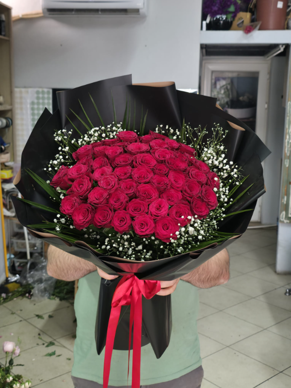  Bodrum Flowers - 51 Rose Bouquet