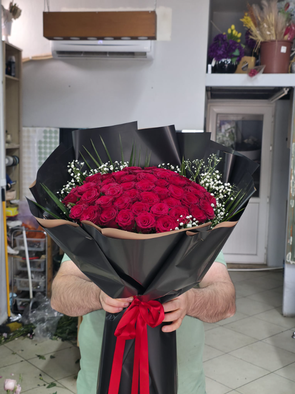 Bodrum Flower Order - 51 Rose Bouquet