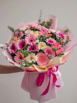  Bodrum Çiçekler - Blush Gerbera