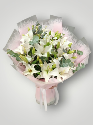  Bodrum Çiçekler - Bodrum Premium Lilyum Buketi